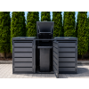 ZABUDOWA ŚMIETNIKOWA 3x120L kolor GRAFIT